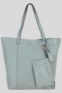 Olive 'Serela' Real Leather Shoulder Bag with Detachable Pouch, Image 1 of 4