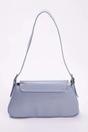 Blue WOVCOR Blue Flap Over Baguette Shoulder Bag, Image 4 of 4