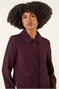 Burgundy Smart Buttoned Pocket Jacket, Image 4 of 6