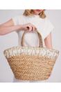 Beige Pia Rossini Beige Perez - Straw Beach Basket, Image 3 of 3