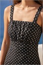 Black Polka Dot Strappy Dress, Image 4 of 4