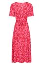 Coral Como Flowers Midi Dress, Image 2 of 5