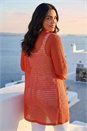 Coral Curve Sequin Cardigan, Image 3 of 4