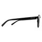Black Round Shiny Black Grey Polarized Sunglasses, Image 4 of 4