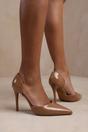 Mocha 'Aspen' Pointed Toe Stiletto High Heels, Image 4 of 4