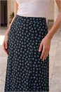 Blue Floral Paisley Print Skirt, Image 4 of 4