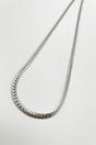 Silver SVNX Silver Interlocked Chain Necklace in Silver, Image 1 of 4