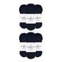 Black 6 Pack Ladies Non Slip Yoga Socks With Straps, Image 3 of 3