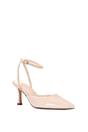Natural XY LONDON Natural 'Tori' Pointed Toe Stiletto Heels With Ankle Strap, Image 2 of 6