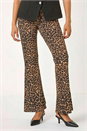 Natural  Animal Print Flare Stretch Trouser, Image 3 of 7
