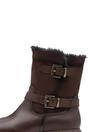Brown Tamaris Womens Mocca Buckle Biker Boots, Image 8 of 8