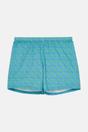 Blue Fluorescent "Blooming Fabulous" Bamboo Lace Short Pyjama Set, Image 6 of 6