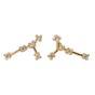 Gold Cancer Star Sign Constellation Astrology Tiny Earrings, Image 1 of 2