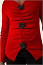 Red Rose Front Knit Top, Image 5 of 5
