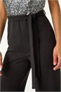 Silver Contrast Sequin Bodice Jumpsuit, Image 5 of 5