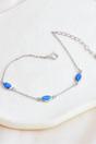 Silver Sterling Silver Blue Opal Bracelet, Image 1 of 3