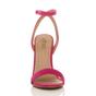 Fuchsia AJVANI Fuchsia High Heel Ankle Strap Barely There Sandals, Image 6 of 6