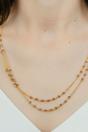  Two Strand Gold Pearl Necklace for Women, Image 2 of 3