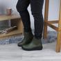 Khaki Low Wedge Comfort Ankle Chelsea Boots, Image 5 of 6