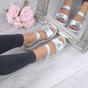 Silver AJVANI Silver Comfort Touch Close Sandals, Image 5 of 6