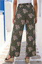 KHAKI Petite Abstract Leaf Trouser, Image 3 of 4