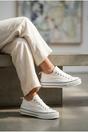 White iKrush White Saoirse Low Top Canvas Trainers, Image 7 of 8