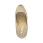 Natural High Heel Peep Toe Patent Court Shoes, Image 7 of 8