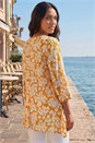Yellow Floral Print Pocket Tunic Top, Image 3 of 4