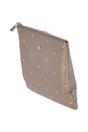 Gold Real Leather Large Studded Clutch Bag, Image 3 of 4