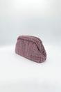 Pink Crystal Pouch Clutch Bag, Image 3 of 5