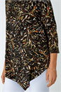 Natural Leaf Asymmetric Layer Stretch Top, Image 5 of 5