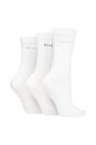 White 3 Pack Plain Soft Breathable Cotton Socks, Image 1 of 2