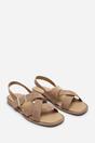 Camel Capri Cross Over Open Toe Sandal, Image 4 of 6