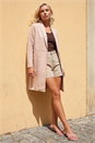 Light Pink Petite Faux Suede Jacket, Image 2 of 4