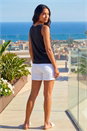Black Foil Leopard Print Vest, Image 3 of 4