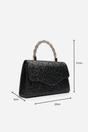  Pluie Glitter Evening Bag With Braided Top Handle, Image 7 of 8
