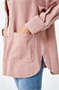 Rose Longline Pocket Shacket, Image 6 of 6