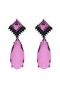 Violet Raindrop shaped Violet Earrings, Image 1 of 4