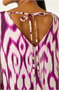 Purple Aztec Border Shift Dress, Image 5 of 5