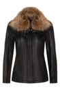 Black Womens Leather Parker Jacket - Arvada, Image 1 of 3