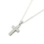 Silver Cubic Zirconia Meaningful Silver Cross Pendant Necklace, Image 1 of 1
