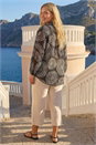 Black Curve Abstract Print Woven Shirt, Image 3 of 4
