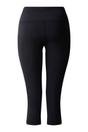 Black Influential II Plain 3/4 Leggings, Image 2 of 5