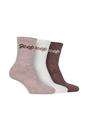 Cream 3 Pack Cotton Rich Ribbed Boot Socks, Image 1 of 3