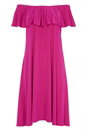 Fuchsia Bardot Swing Dress, Image 4 of 4