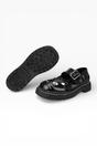 Black TUK Footwear Black Mary Jane Leather Goth Shoes - T2025, Image 5 of 8