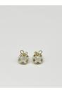 Gold Pearl & Diamante Bow Wreath Stud Earrings - Gift Boxed, Image 3 of 6