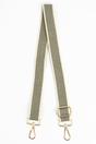 Khaki Rattan Woven Wide Bag Strap, Image 1 of 4