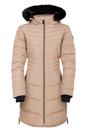 Beige Striking IIII Mid Length Padded Jacket, Image 1 of 4