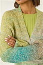 Green Ombre Longline Knit Cardigan, Image 5 of 5